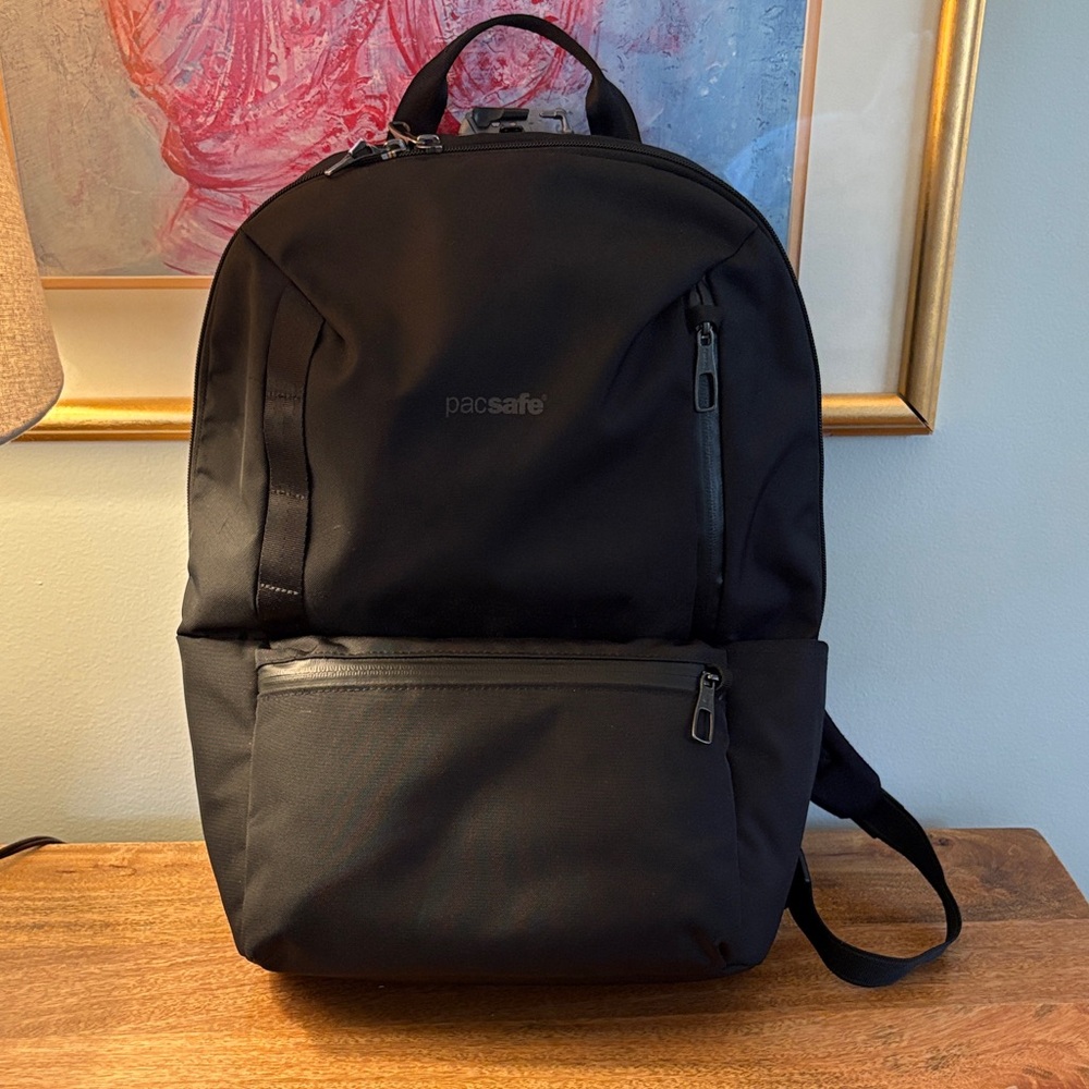 Pacsafe Work Backpack in Sleek Black
